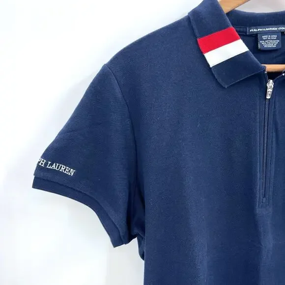 Ralph Lauren Golf Navy Blue Short Sleeve Polo Shirt Top Womens Size XL - Picture 4 of 6